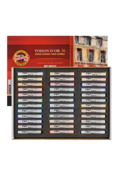 Estojo Giz Pastel Seco C/36 8515 Koh-i-noor